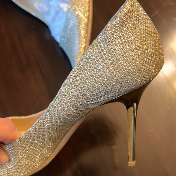 Jimmy Choo Gold Mesh 38 1/2 - Picture 6 of 6